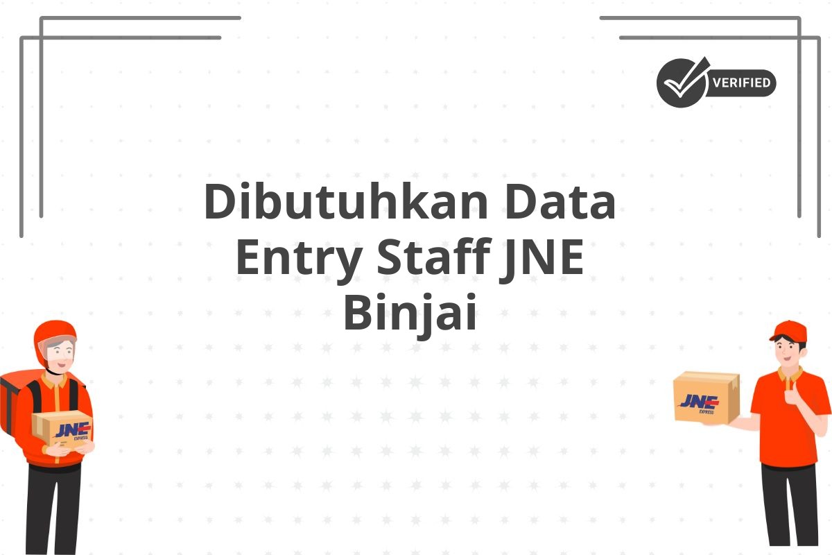 Dibutuhkan Data Entry Staff JNE Binjai