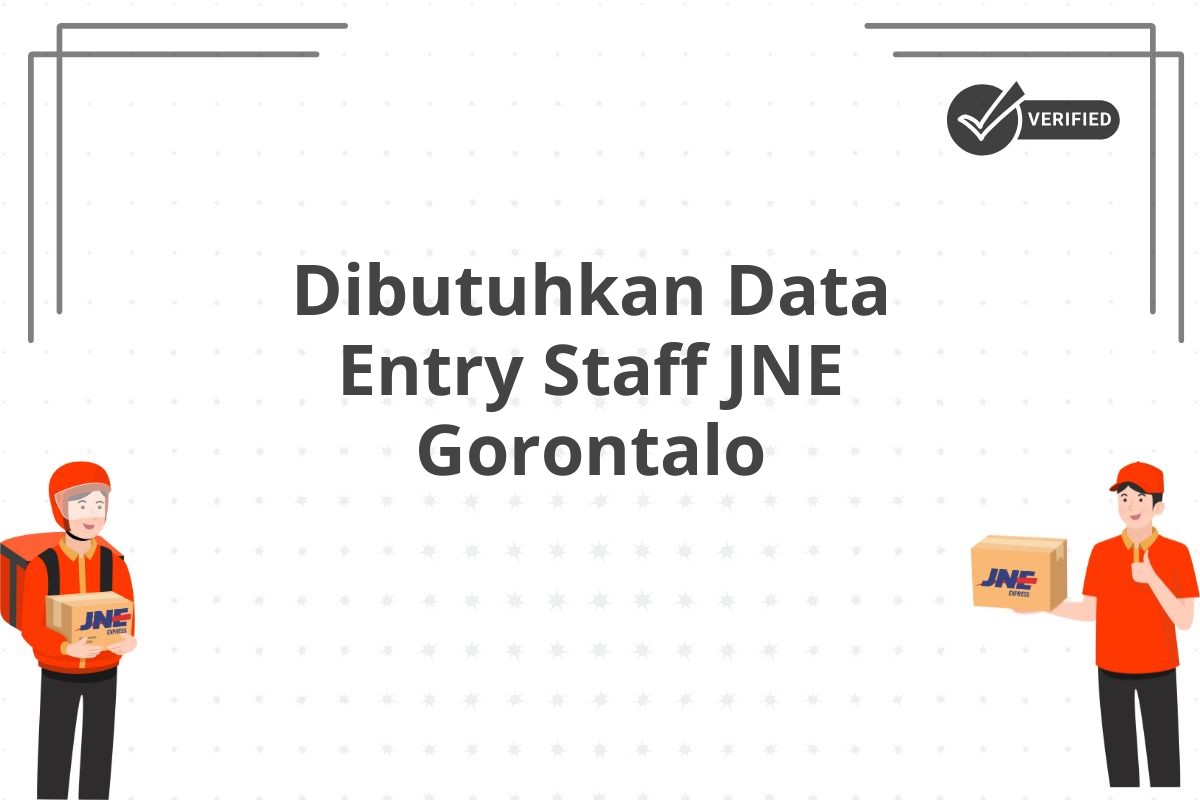 Dibutuhkan Data Entry Staff JNE Gorontalo