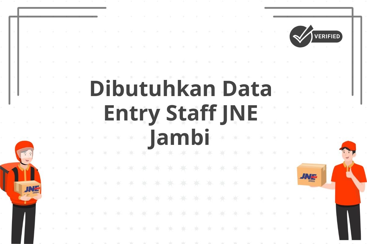 Dibutuhkan Data Entry Staff JNE Jambi