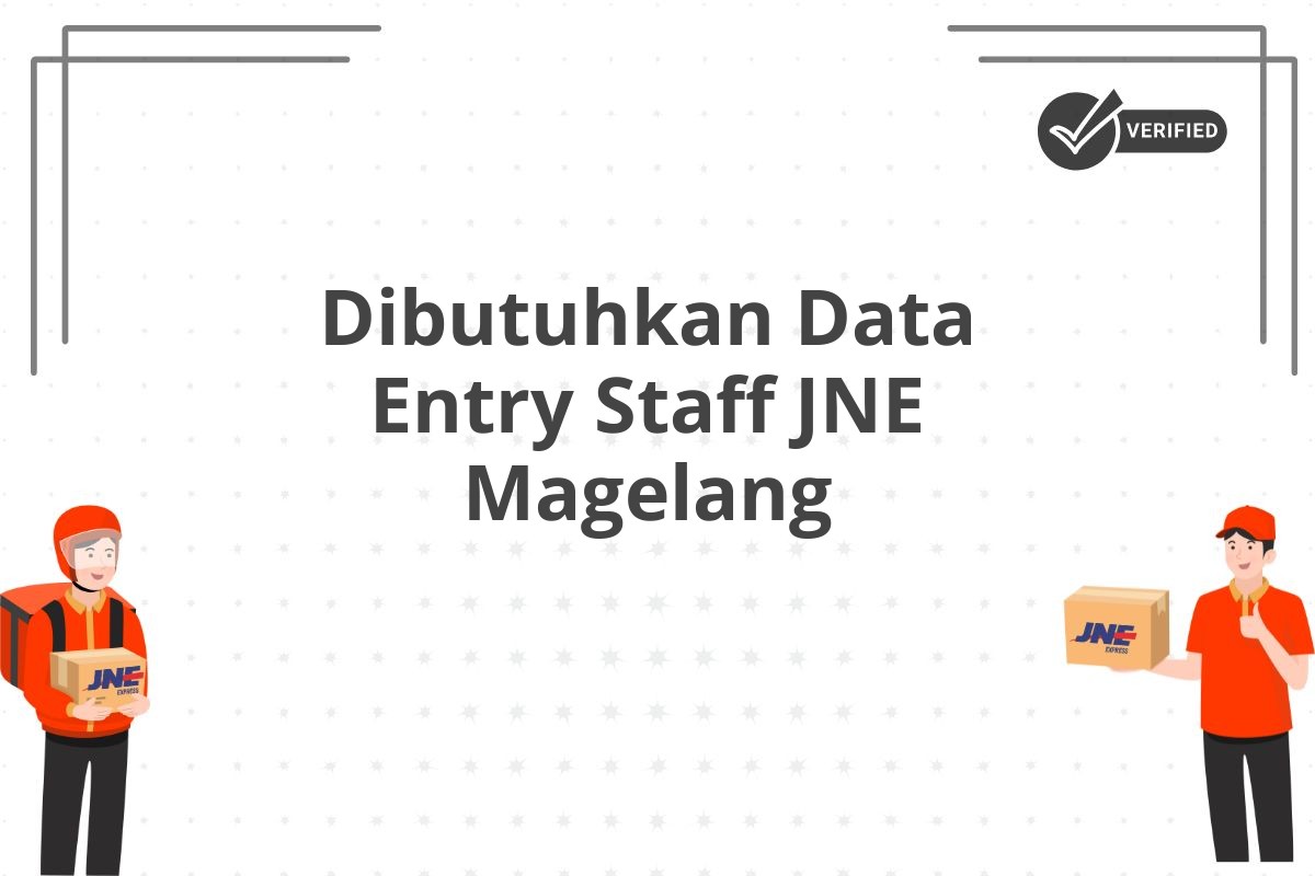 Dibutuhkan Data Entry Staff JNE Magelang