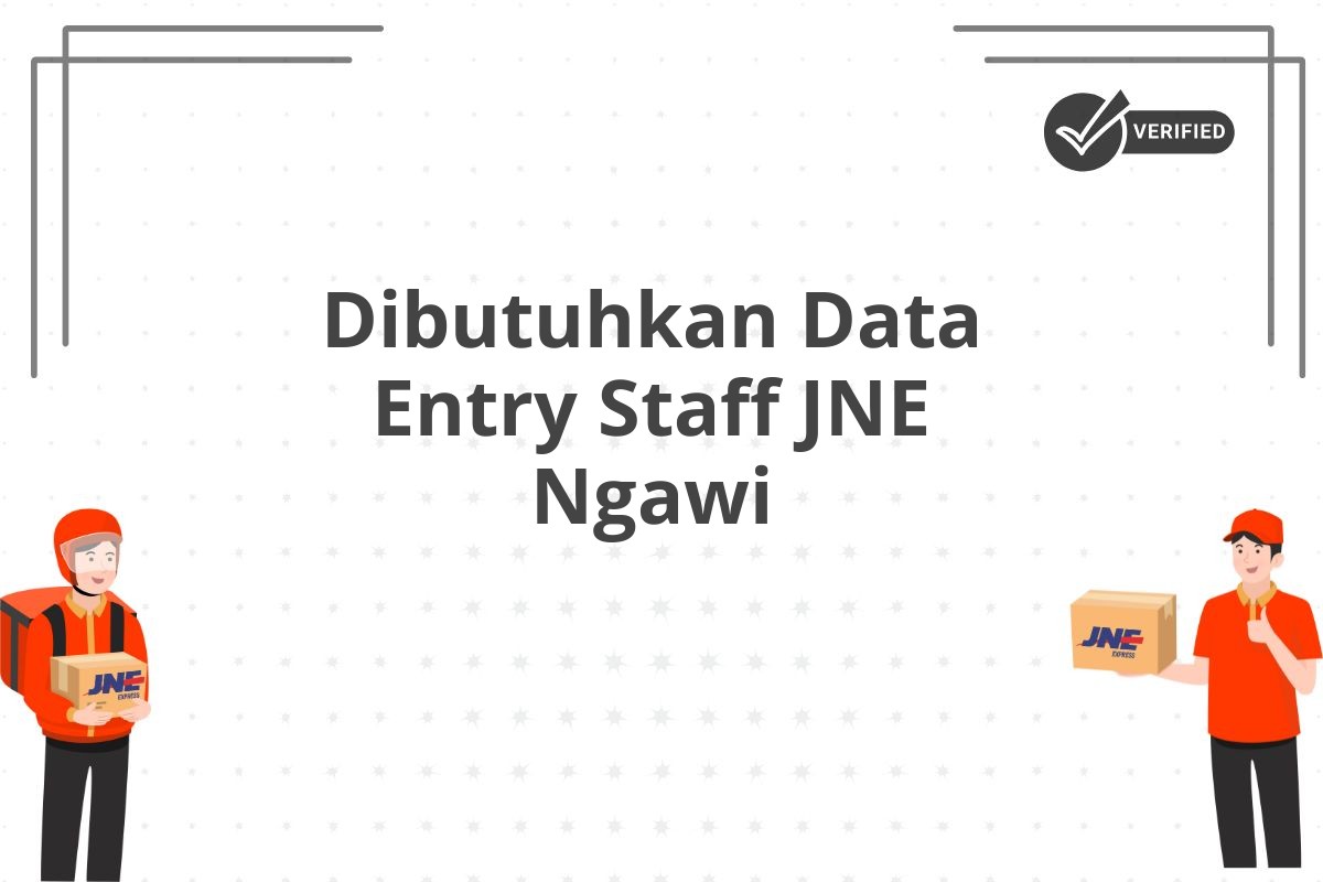 Dibutuhkan Data Entry Staff JNE Ngawi