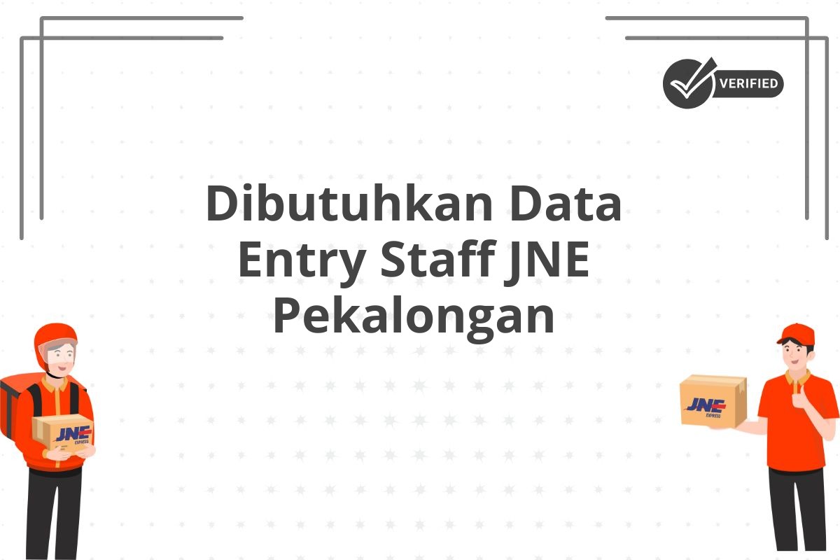 Dibutuhkan Data Entry Staff JNE Pekalongan