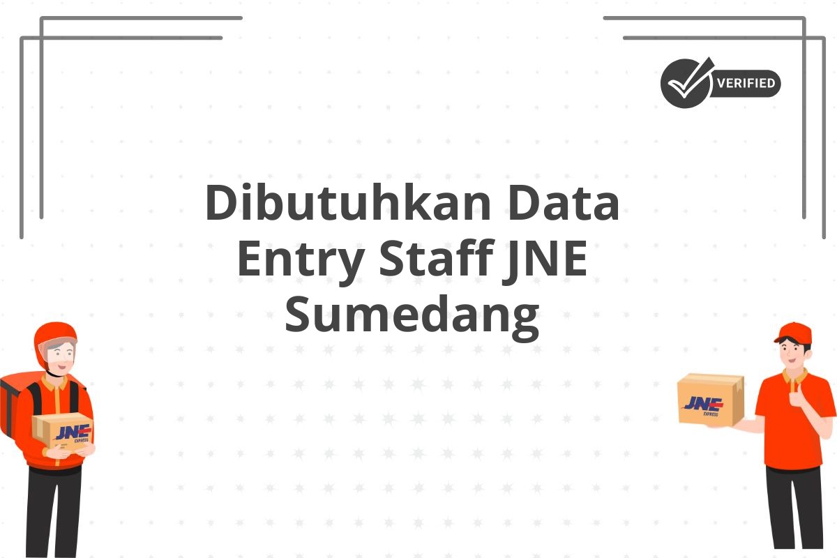 Dibutuhkan Data Entry Staff JNE Sumedang