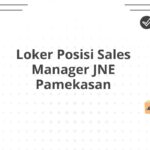 Loker Posisi Sales Manager JNE Pamekasan