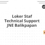 Loker Staf Technical Support JNE Balikpapan